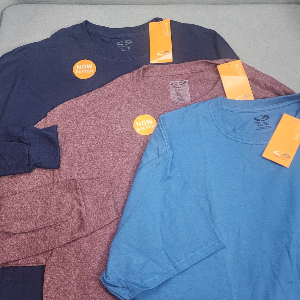 C9 by Champion Active Shirts Navy Burgundy Blue Bundle Mens XL